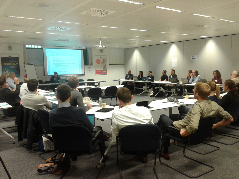Figure 6. Jordi Solé chairs the focus group 2A on οpen energy system models